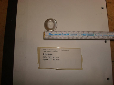 Figure "0" 30mm,silver,P/M12-18