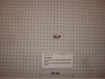 Einschraub-Steckverbinder,gerade,M5x4mm, Messing