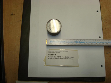 Pressure gauge for air maintenance, 12bar