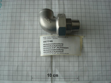 Elbow union,98V4A20,I/O,3/4",conical sealing,A4,stainless steel