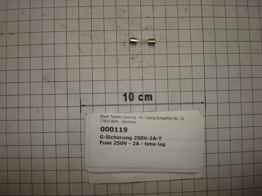 Fuse,5x20mm,250V-2A-time lag