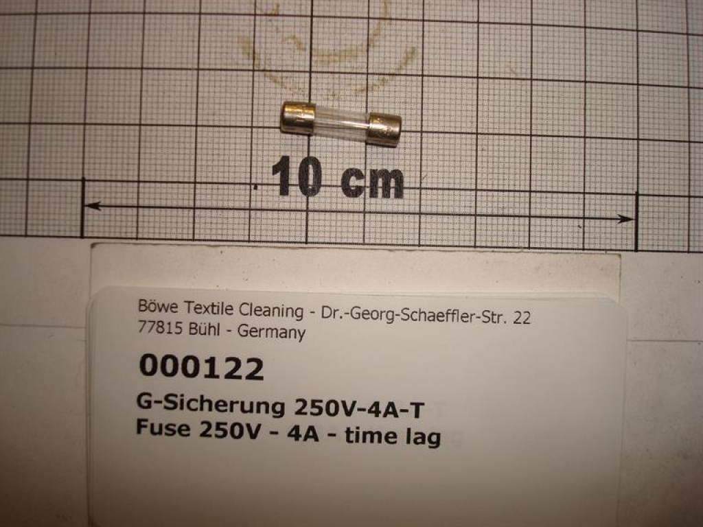 Fuse,5x20mm,250V-4A-time lag
