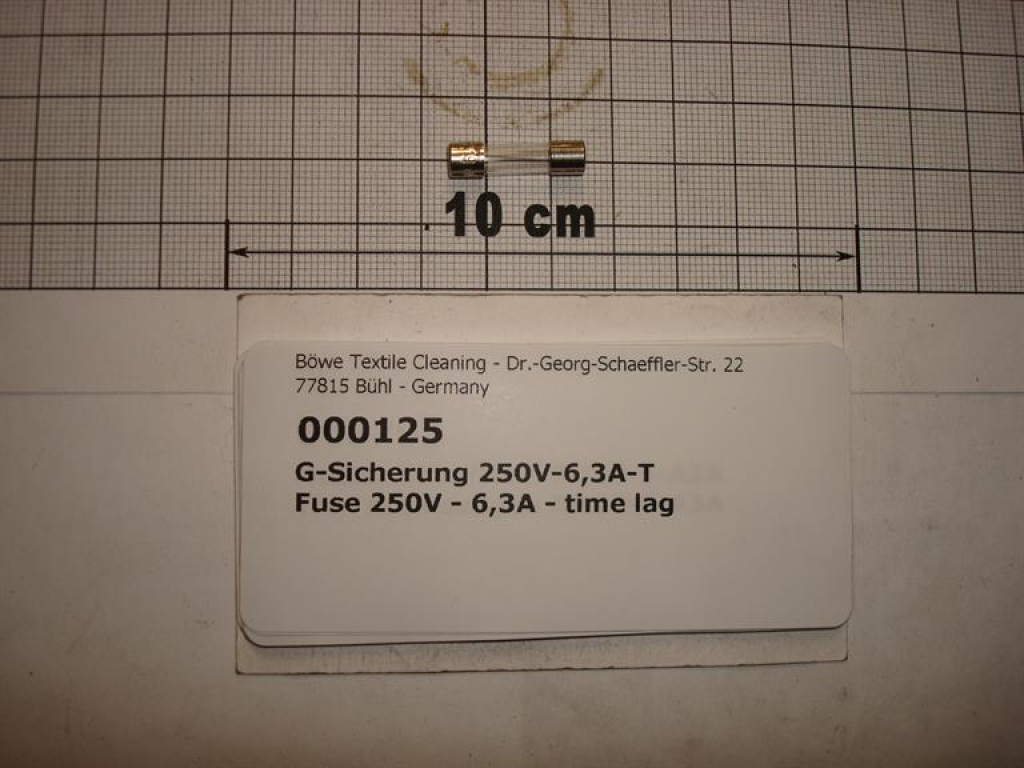 Fuse,5x20mm,250V-6,3A-time lag
