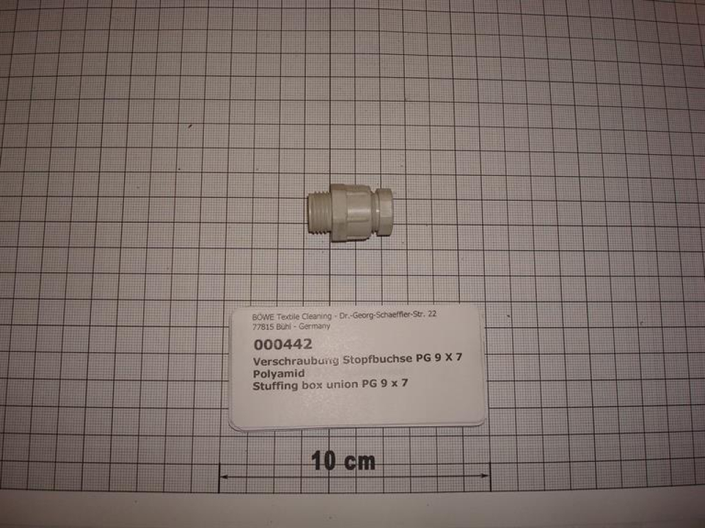 Screw connection,stuffing box,PG 9x7mm,Polyamid