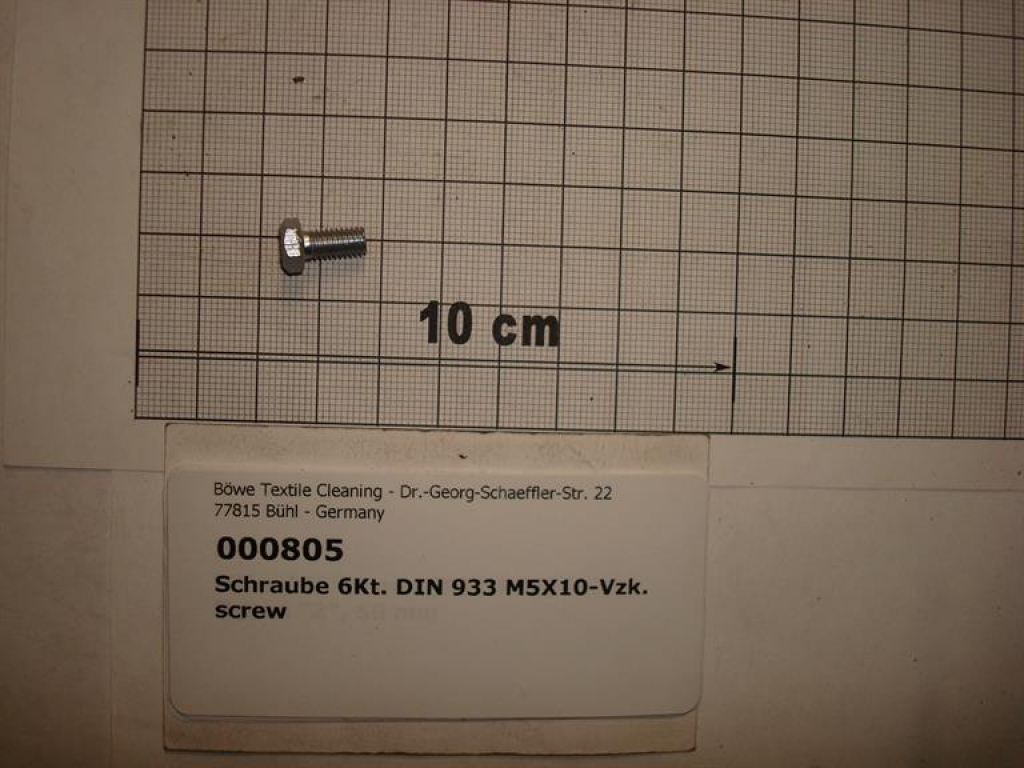 Hexagon screw DIN933,M5x10mm,galvanized