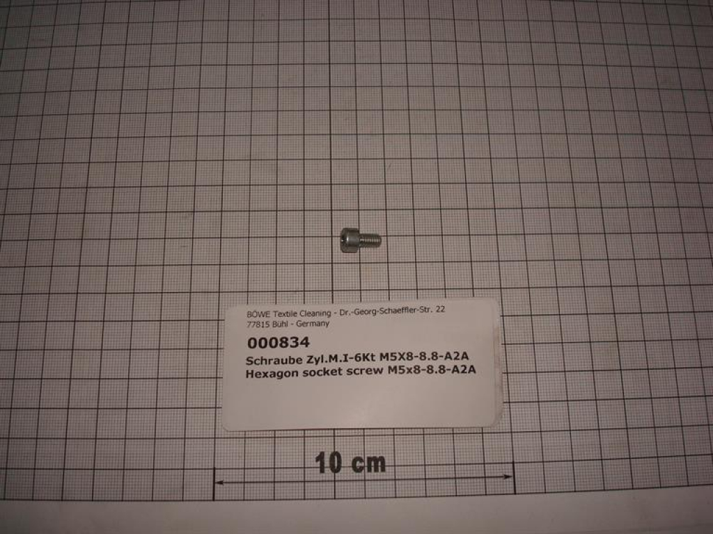 Cylinder screw DIN912,M5x8mm,8.8,galvanized