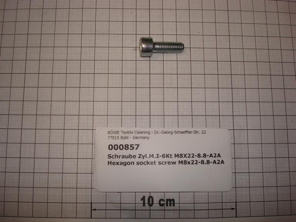 Hexagon socket screw M8x22