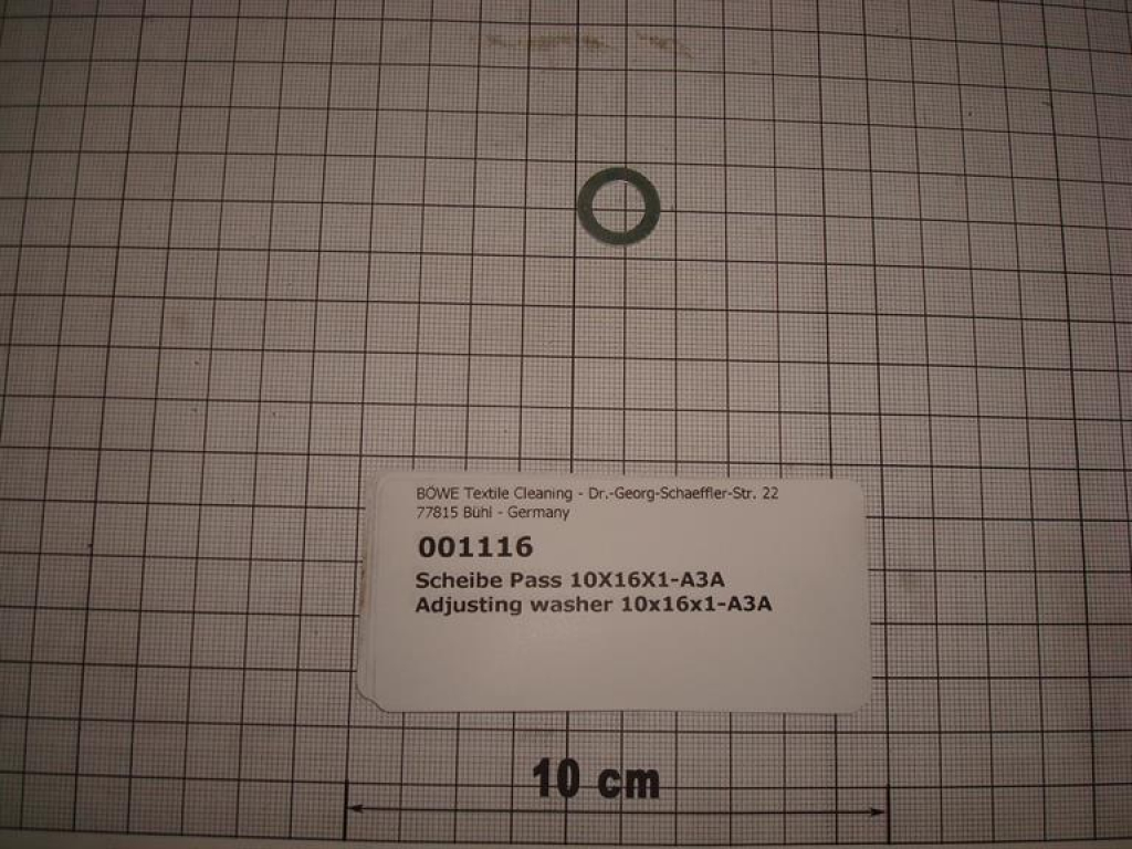 Adjusting washer,10x16x1mm,galvanized,DIN988
