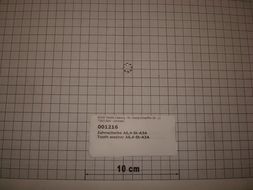 Toothed washer,A6,4mm,galvanized,DIN6797