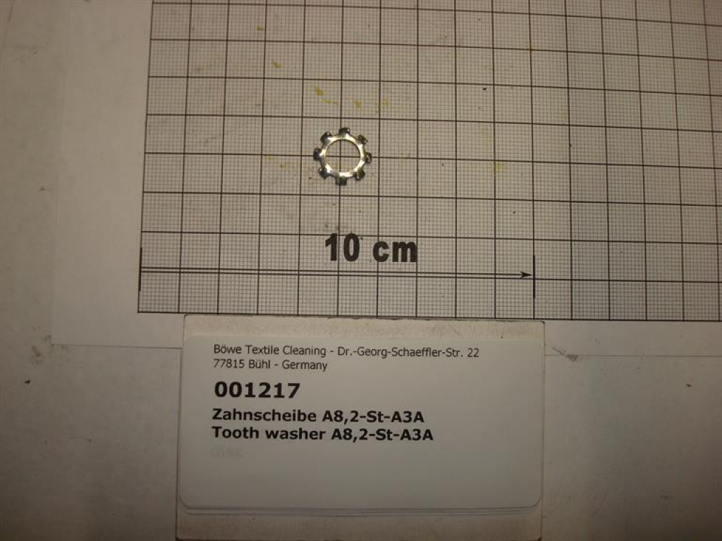 Toothed washer,A8,2mm,galvanized,DIN6797