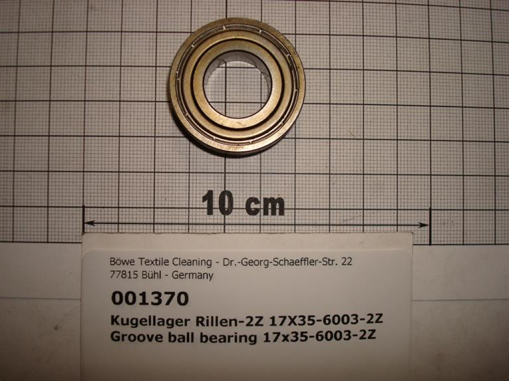 Grooved ball bearing,17x35x10mm