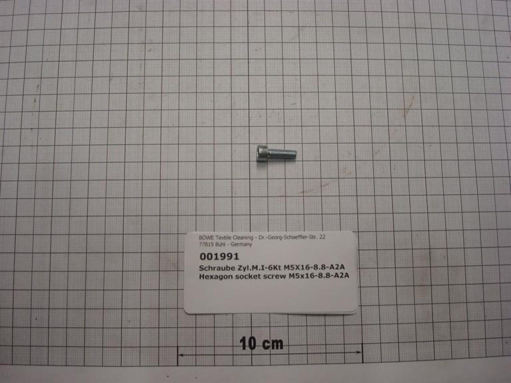 Cylinder screw,DIN912,M5x16mm,8.8,galvanized