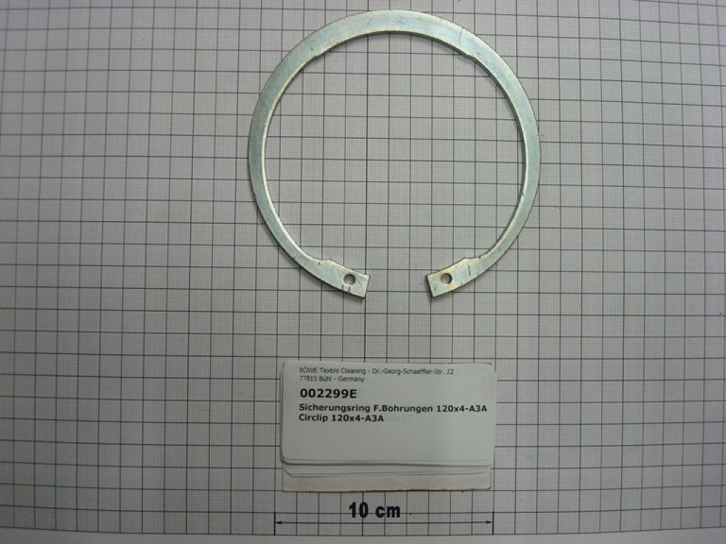 Circlip,120x4mm,galvanized,DIN472