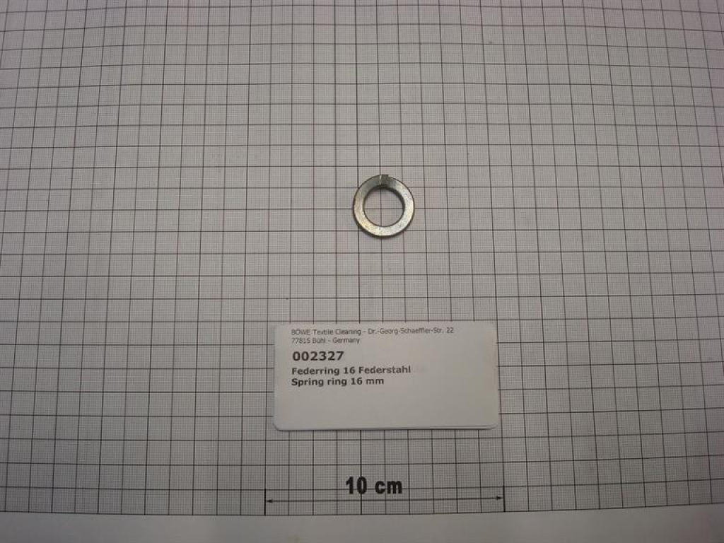 Spring ring,DIN127,M16,galvanized