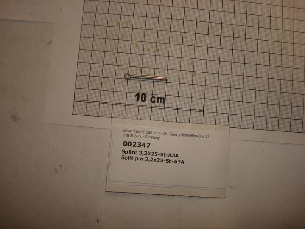 Split pin,3,2x25mm,galvanized,DIN94