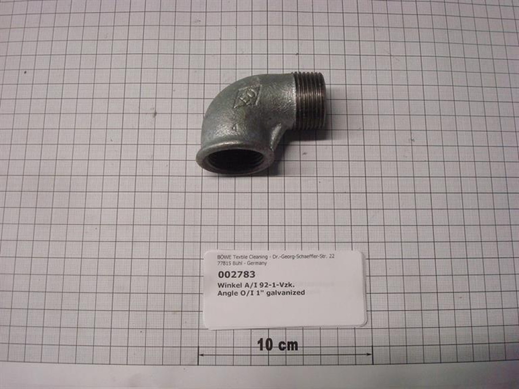 Elbow,92V25,I/O,1",galvanized