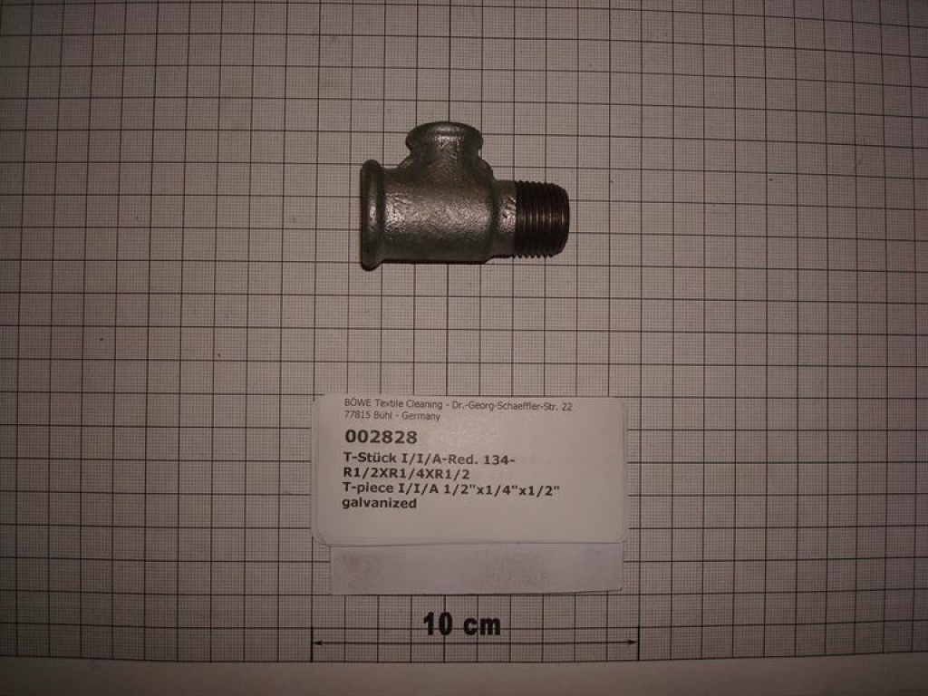 T-piece,reduced,134V15815,1/2"x1/4"x1/2",I/I/O,galvanized