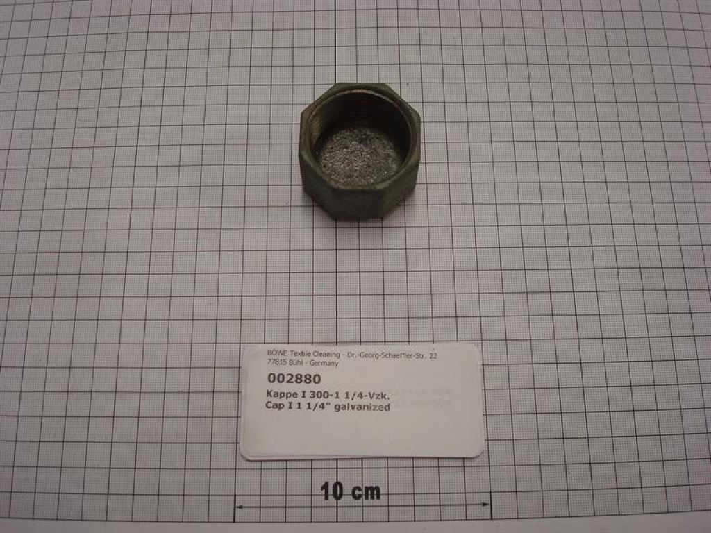 Cap,300V32,1 1/4",galvanized