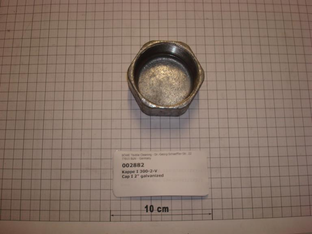 Cap,300V50,2",galvanized