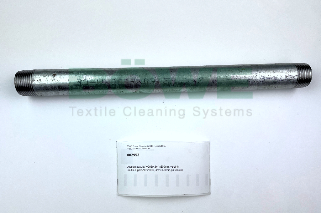 Double nipple,NIPV2030,3/4"x300mm,galvanized