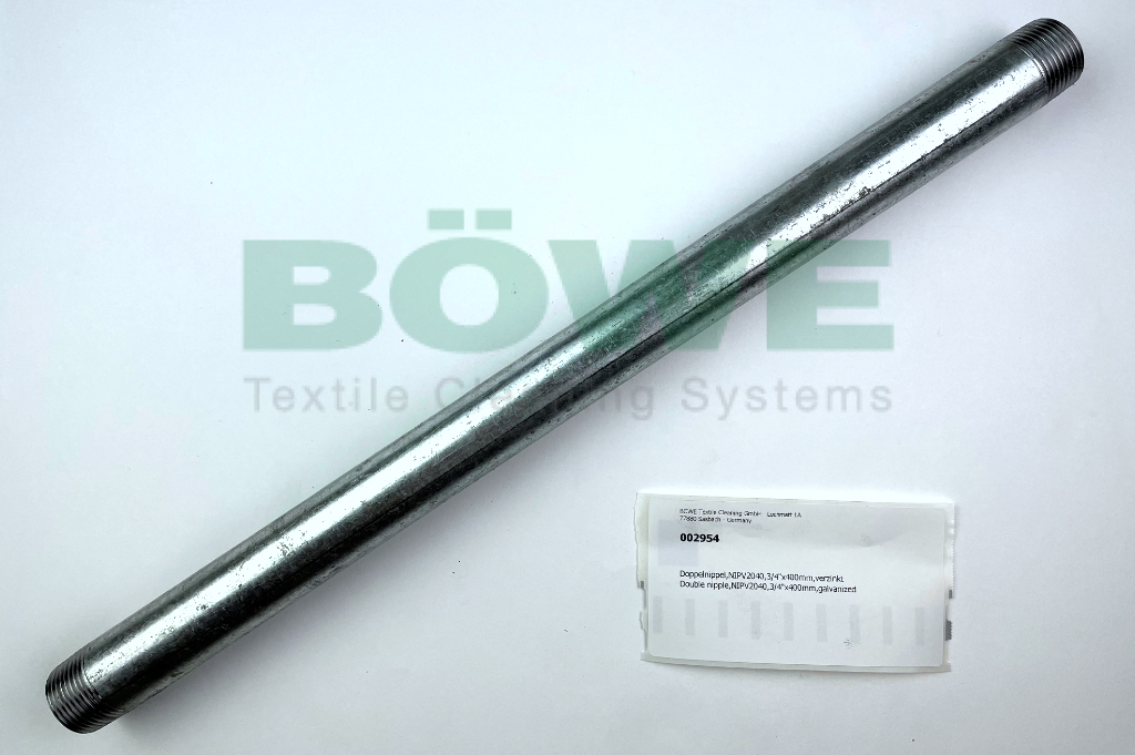 Double nipple,NIPV2040,3/4"x400mm,galvanized