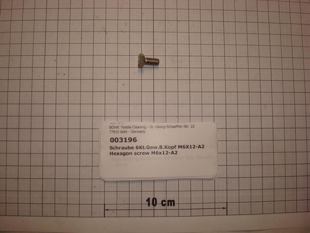 Hexagon screw M6x12