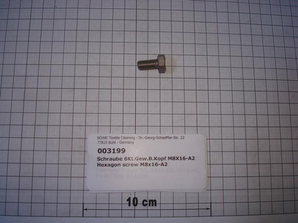 Hexagon screw M8x16