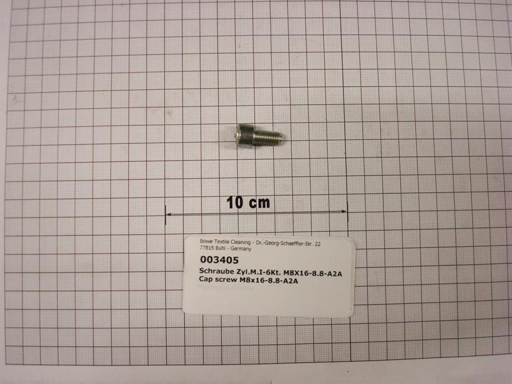 Socket head cap screw M8x16