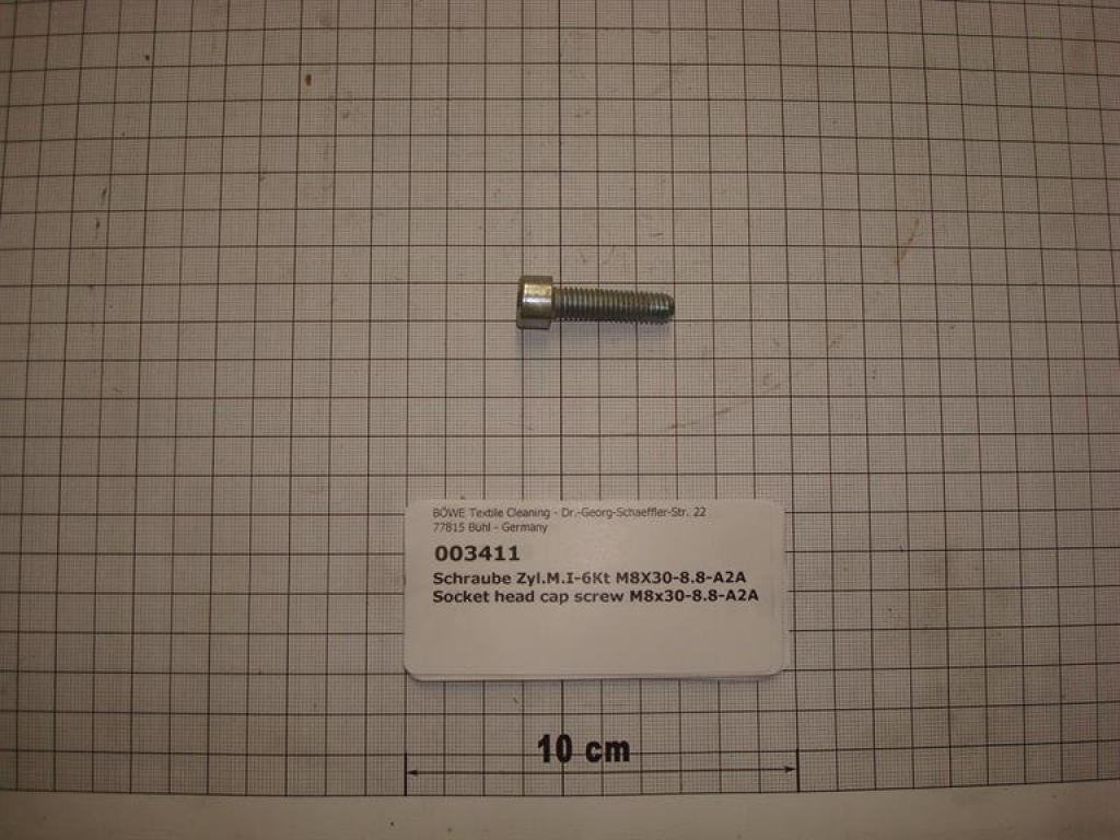 Socket head cap screw M8x30