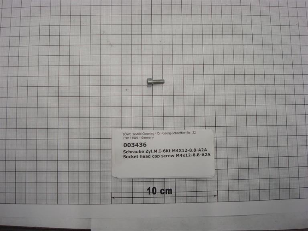 Cylinder screw DIN912,M4x12mm,8.8,galvanized
