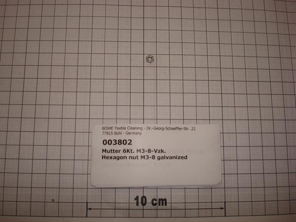 Hexagon nut,DIN934,M3,A2 stainless steel