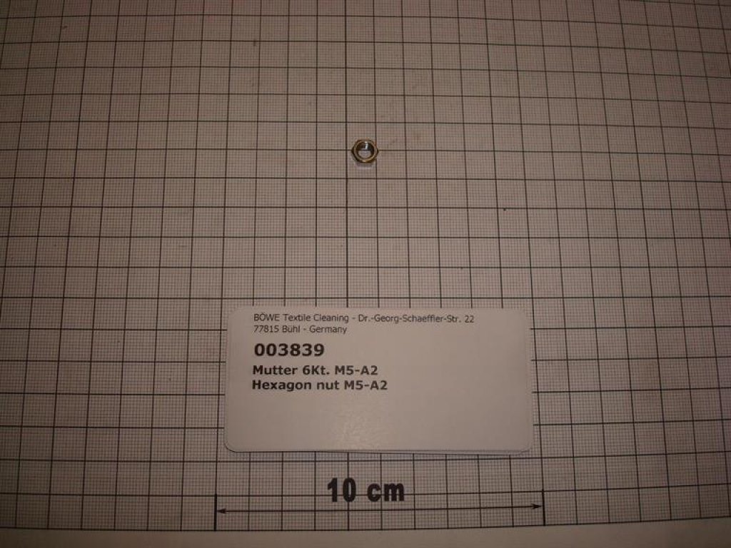 Hexagon nut,DIN934,M5,A2 stainless steel