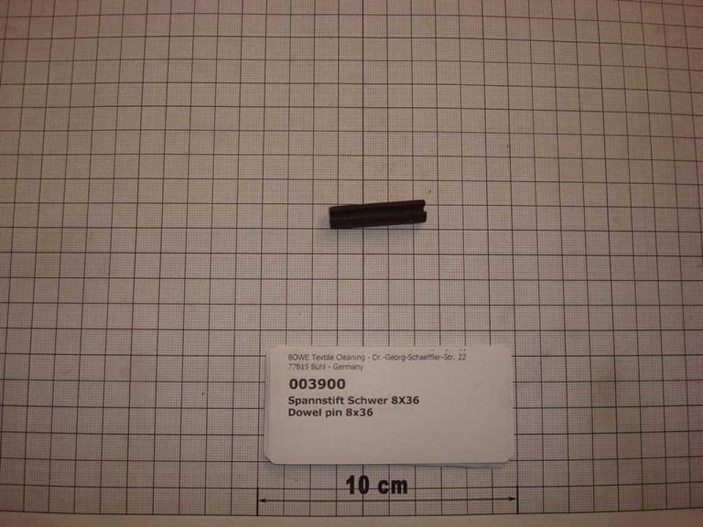 Dowel pin,DIN1481,8x36mm,galvanized