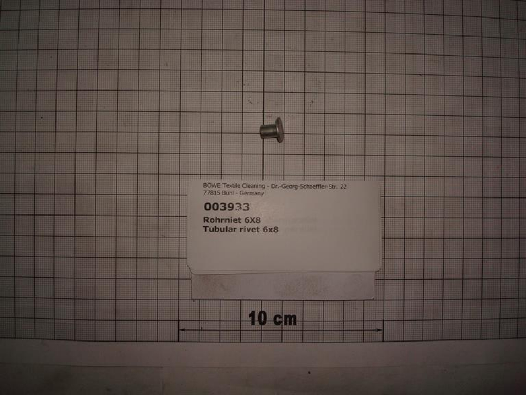 Tubular rivet,6x8mm,DIN7338,AL