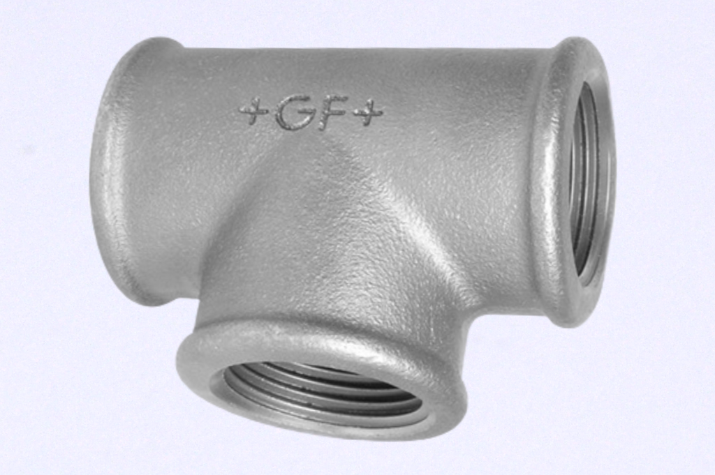 T-piece,130V32,1 1/4",galvanized