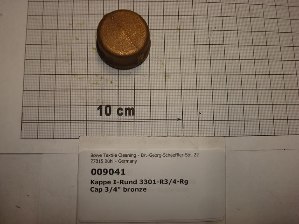 Cap,3301,DN20,3/4",red brass