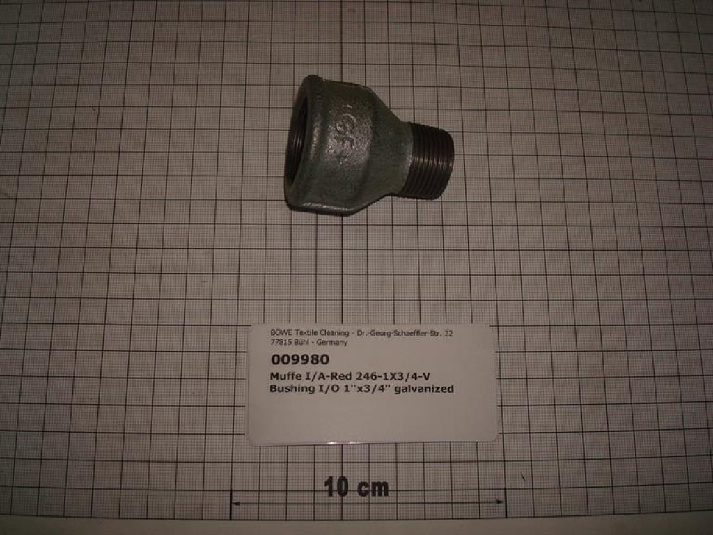 Reducing socket,246V2520,I/O,1"x3/4",galvanized