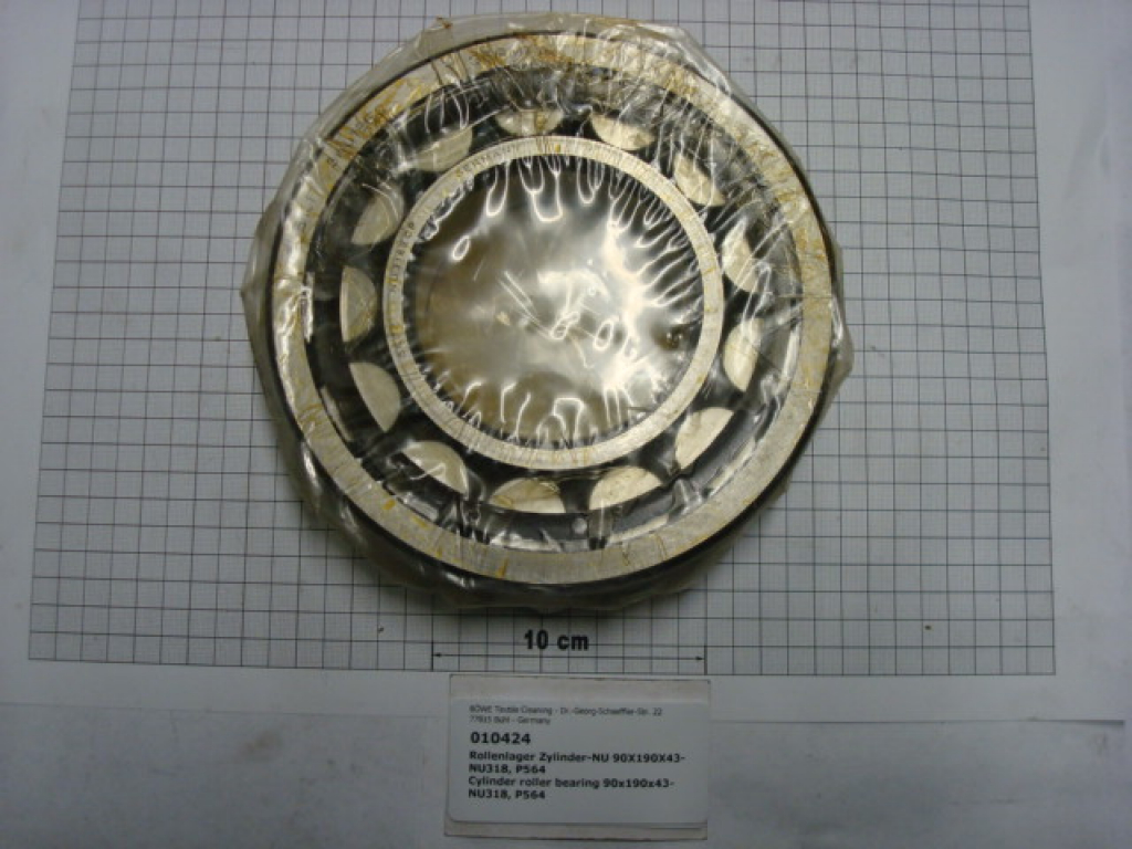 Cylinder roller bearing 90x190x43-NU318, P564