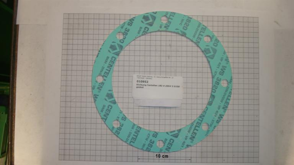 Gasket,round,182x255x3mm,centellen,8-holes,225mm,D250