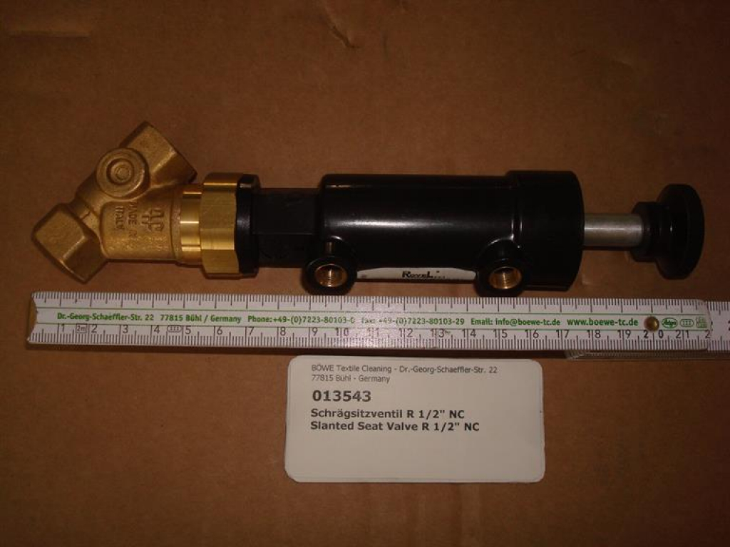 Slanted Seat Valve 1/2" NC