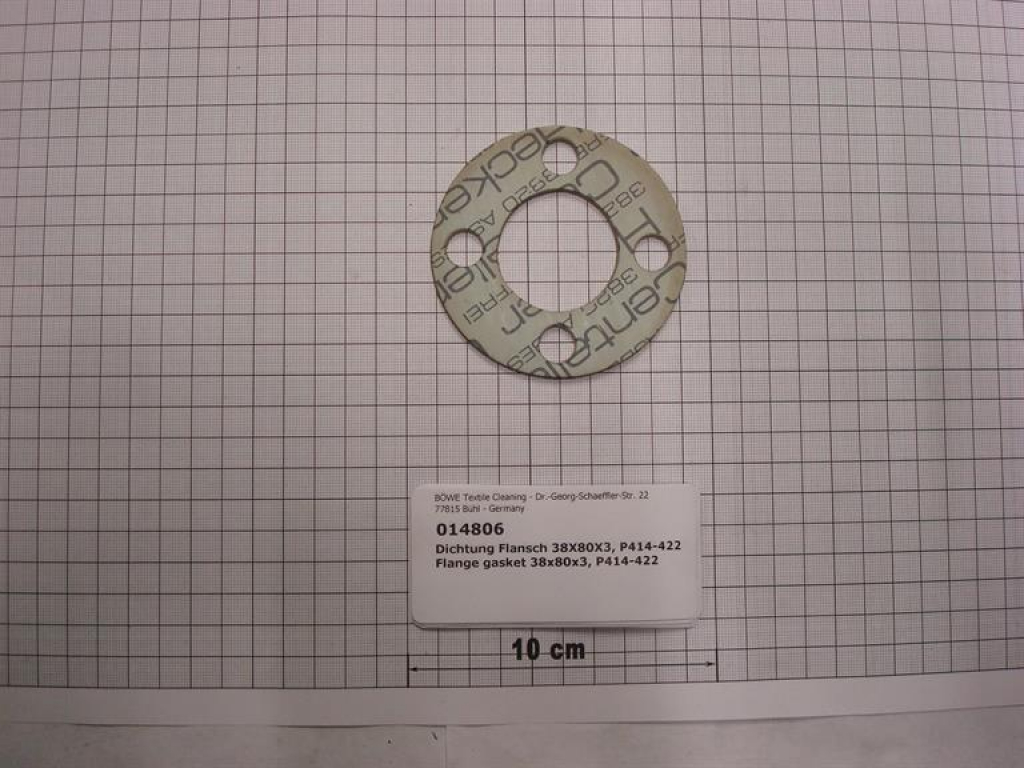 Gasket,round,38x80x3mm,centellen,4-holes,P414,P422