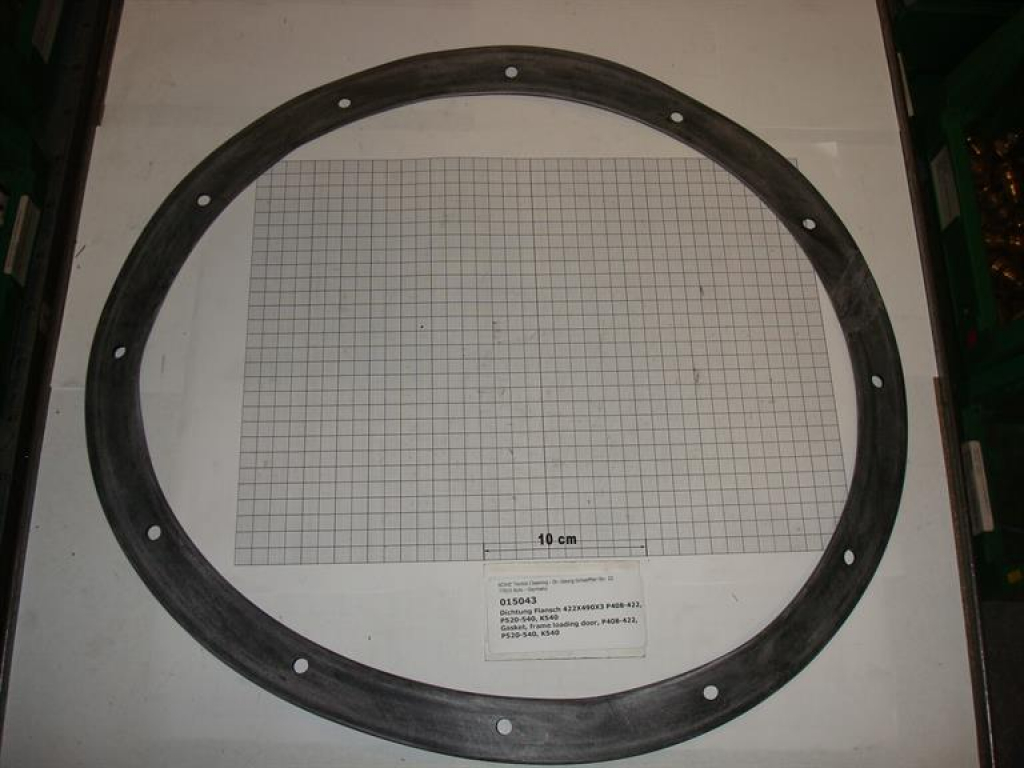 Gasket,round,loading door,422x490x2mm,P408-422,P520-540,K540