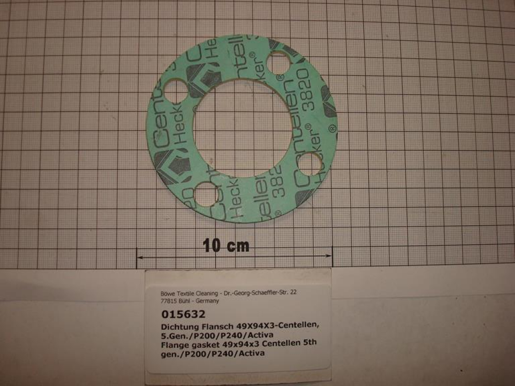 Gasket,round,49x94x3mm,centellen,4-holes,5th gen.,P200/P240/Activa