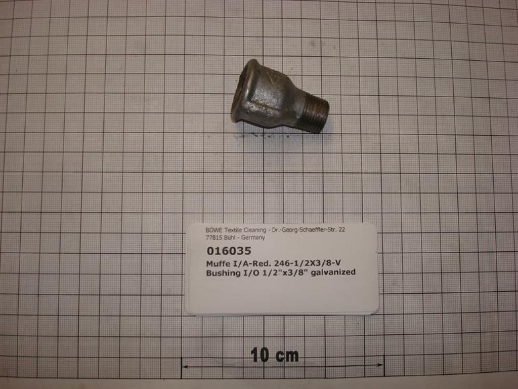 Reducing socket,246V1510,I/O,1/2"x3/8",galvanized