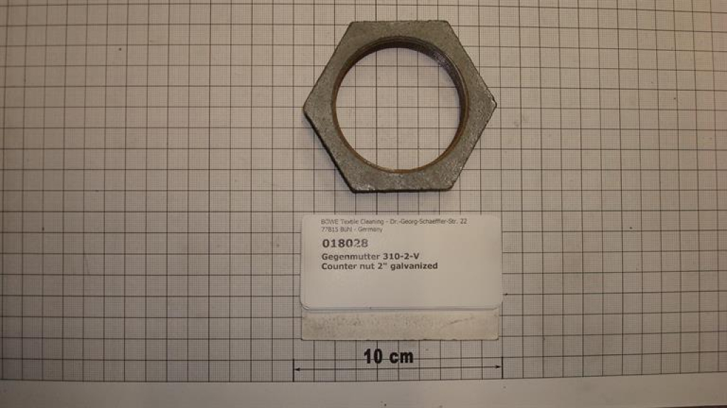 Counter nut,310V50,2",galvanized