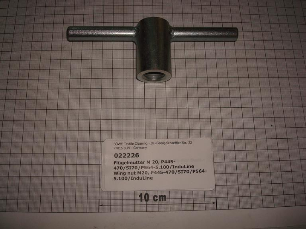 Wing nut M20,P445,P470,SI70,P564,P5100,InduLine
