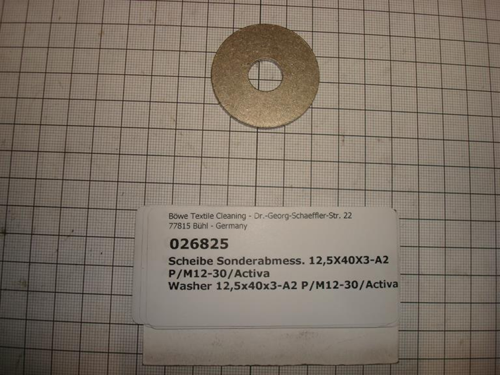Washer 12.5x40x3-A2 