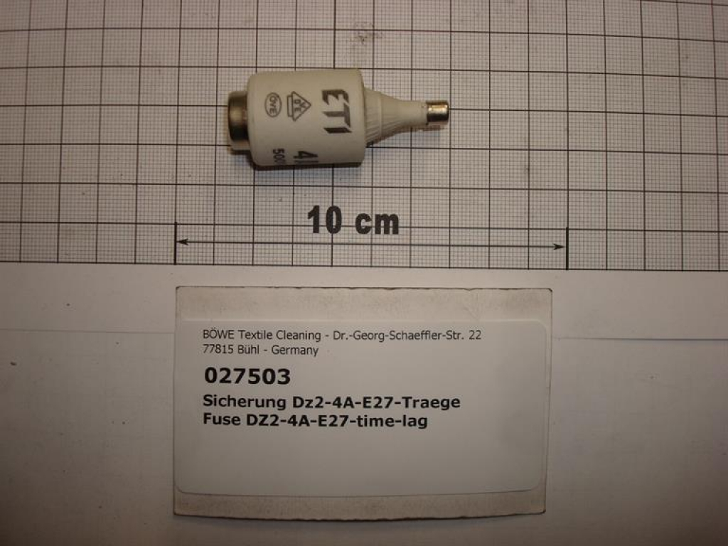 Fuse DZ2-4A-E27-time-lag