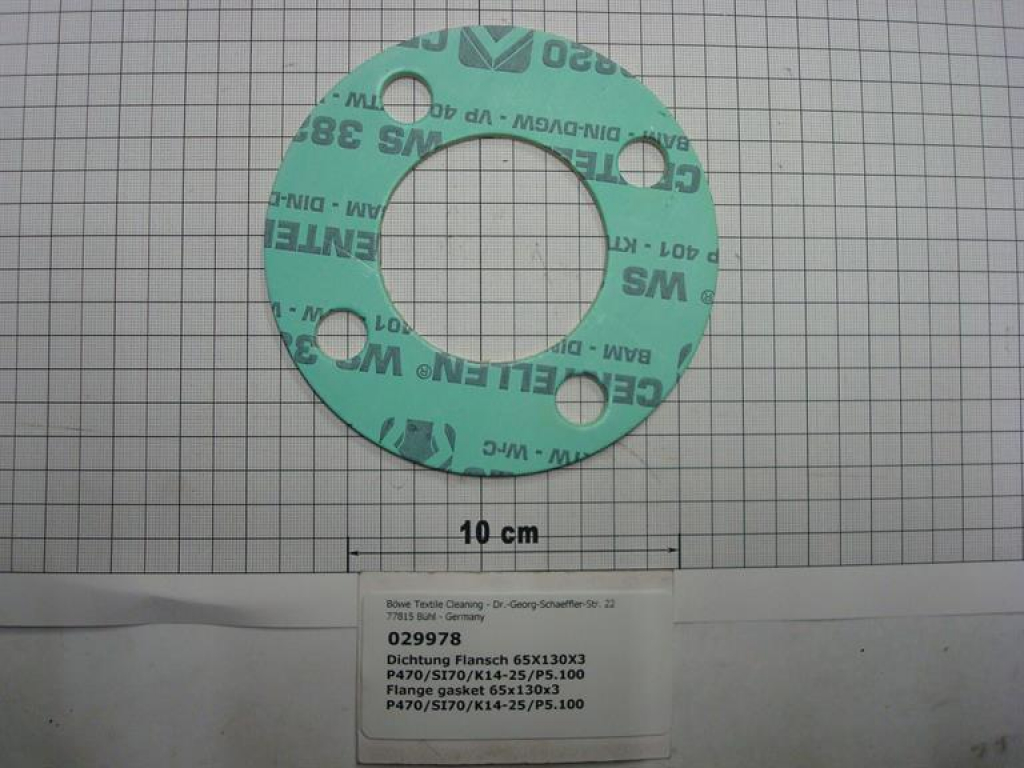 Gasket,round,65x130x3mm,centellen,4-holes,P470,SI70,K14,K25,P5100