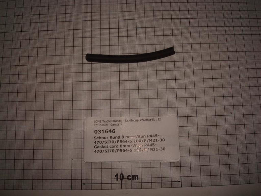 Cord,8mm,viton,black,P445,P470,SI70,P564,P5100,P/M21-30